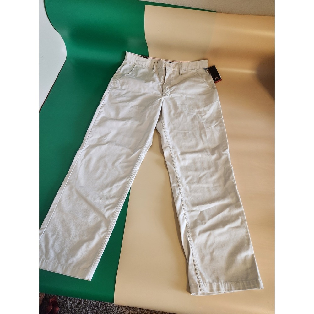 Vans Authentic Chino Pants NWT Mens 38 Oatmeal Loose Fit Off-White Skater Twill